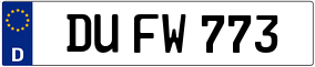 Trailer License Plate